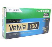 Fujifilm Velvia RVP 100 120 Pellicola fotografica, confezione da 5 pezzi