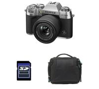 FUJIFILM X-T50 Silver + 15-45 + Borsa + Scheda SD 8 GB - Nouvo