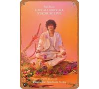 Fujii Kaze Love All Serve All Stadium Live Film Movie Poster Retro Metallo Targa da Parete Casa Wall Art Metallo Targa in Metallo Grotta, Bar, Club, Targa in metallo 20x30 cm