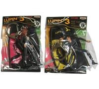 FUJIKO e LUPIN Coppia 2 PORTACHIAVI Sacchetto Keychain 6cm BANPRESTO