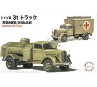 Fujimi Kit Non Assemblato 1/72 Opel Blitz Ambulanza & Autocisterna (2 Kit)