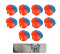 Fukaisu 10pz Indicatori Rubinetto, Indicatore Rubinetto Caldo Freddo per Fori da 6,8-7mm Parti Ricambio Maniglie dei Rubinetti per Miscelatori in Cucina e Bagno