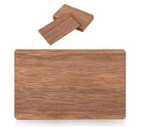 Fukaisu 10pz Noce Legno Carte NFC NTAG215, Incisione Vuoto Riscrivibile Programmabile Etichette Compatibile con Tutti Dispositivi Abilitati NFC