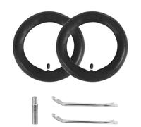 Fukaisu 2 Pezzi Camera d'aria 10x2.125 Ricambio con Estensione Valvola e Leve per Pneumatici, Pneumatico per Scooter Elettrico Compatibile con Segway Ninebot F20 F25 F30 F40
