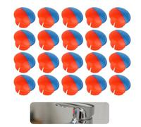 Fukaisu 20pz Indicatori Rubinetto, Indicatore Rubinetto Caldo Freddo per Fori da 6,8-7mm Parti Ricambio Maniglie dei Rubinetti per Miscelatori in Cucina e Bagno