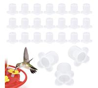 Fukaisu 24 Protezioni per Mangiatoie per Colibrì | Protezioni Anti-Api in Silicone per Mangiatoie da Esterno Efficaci Contro le Formiche e le Api