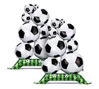 Fukaisu 2pz Giganti Palloncini da Calcio Autoportanti, Palloncini in Foil da 150cm Tema Campo Calcio 3D Decorazioni per Feste Bambini Ragazzi Tifosi Compleanno Eventi Sportivi Celebrazione