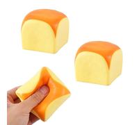 Fukaisu 2pz Giocattolo da Spremere de Pane, Giocattolo Squeeze de Pane al Burro a Lenta Lievitazione in Materiale PU per Ridurre l'Irrequietezza e Calmarsi