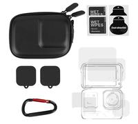 Fukaisu Accessori per Insta 360 Ace Pro 2, con Mini Custodia Lente in Vetro Temperato & Protezione Schermo Pellicola Schermo Anteriore Copertura Lente Silicone Kit Pulizia per Ace Pro 2 Action Camera
