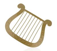 Fukaisu Arpa d'Angelo in Plastica, 27,5x23cm Arpa Lira per Feste Tema Cosplay Performance Accessorio per Costume Angelo (Verde Matcha)