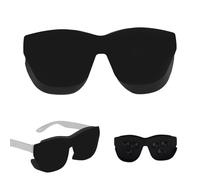 Fukaisu Blocco Luce Compatibile con Rayneo, Paraluce in Silicone per RayNeo AR Occhiali Air3 3S 3S Pro Air2 2S Protezione Completa Dalla Luce (Nero)