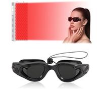 Fukaisu Occhiali Protettivi per Abbronzatura, Occhiali per Lettini Abbronzanti Protettivi Terapia con Luce LED Uso Domestico Bellezza Abbronzatura con Custodia e Panno (Nero)