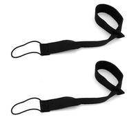 Fukaisu Regolabile Guinzaglio per Guanto da Sci, Unisex Cinturini Polso Guanto Snowboard con Design a Manette Elastico per Alpinismo Sci Snowboard Accessori Sportivi (Nero)