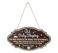 Fukaisu Segno di Sonno del Bambino Dorme, Non Bussare o Suonare Il Campanello Adatto per la Decorazione Murale Della Cameretta del Bambino