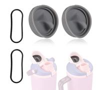 Fukaisu Set di Tappi e Guarnizioni Anti-Perdita, Silicone 2 Tappi per Owala FreeSip Sway da 30oz e 40oz/Tumbler 40oz 2 Guarnizioni per Owala FreeSip Sway 30oz Accessori Borracce Sportive (Nero)