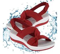 Fukamou Arch Support Sandali Donna - Sandali ortopedici da Donna con Supporto per L' Plantare | Comode Scarpe con Zeppa con Zeppa Bassa per L'Estate in Spiaggia, Escursioni a Piedi all'aperto