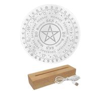 Fukamou Lampada Da Comodino Per Altare, Lampada Da Comodino - Lampada Da Comodino Da Altare Design Pentagramma,Decorazioni Luminose Per La Casa Per Studio, Riposo, Lettura, Yoga, Meditazione