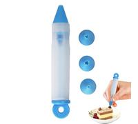 Fukamou Penna Per Tubazioni,Penne Al Cioccolato Per Decorare - Penna Per Scrivere Alimenti In Silicone Con Punte Per Penne Per Tubi Di Glassa, Kit Di Penne Per Decorare Pasticcini Con Crema Per