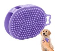 Fukamou Scrubber da bagno per cani, Scrubber da bagno per cani | Lavasciuga per cani a doppio lato con gancio per appendere - Spazzola per la pulizia degli animali domestici, strumento per la