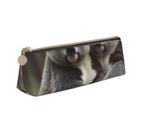 FUkker Astuccio per matite, astuccio per penne triangolari Astuccio portatile in pelle per ufficio scolastico,Simpatica stampa dell'orso Koala