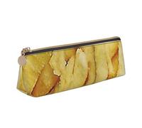 FUkker Astuccio per matite, astuccio per penne triangolari Astuccio portatile in pelle per ufficio scolastico,Patatine fritte