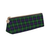 FUkker Astuccio per matite, astuccio per penne triangolari Astuccio portatile in pelle per ufficio scolastico,Tartan scozzese del clan Sutherland
