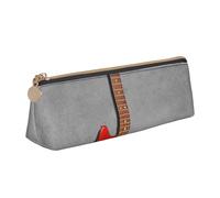 FUkker Astuccio per matite, astuccio per penne triangolari Astuccio portatile in pelle per ufficio scolastico,Arte della chitarra stampata