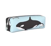 FUkker Astuccio portapenne, astuccio portapenne in pelle, astuccio portapenne, organizer per cancelleria, astuccio portapenne, Modello animale balena