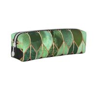 FUkker Astuccio portapenne, astuccio portapenne in pelle, astuccio portapenne, organizer per cancelleria, astuccio portapenne, Vetrata verde