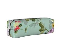FUkker Astuccio portapenne, astuccio portapenne in pelle, astuccio portapenne, organizer per cancelleria, astuccio portapenne, Fiori floreali d'epoca