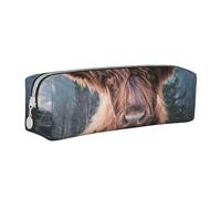 FUkker Astuccio portapenne, astuccio portapenne in pelle, astuccio portapenne, organizer per cancelleria, astuccio portapenne, Bellissimo bestiame delle Highland