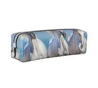 FUkker Astuccio portapenne, astuccio portapenne in pelle, astuccio portapenne, organizer per cancelleria, astuccio portapenne, Tre cavalli bianchi