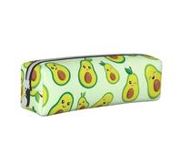 FUkker Astuccio portapenne, astuccio portapenne in pelle, astuccio portapenne, organizer per cancelleria, astuccio portapenne, Simpatico avocado stampato