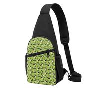 FUkker Borsa a tracolla, borsa a tracolla in diagonale borsa da viaggio per escursionismo borsa a tracolla borsa da giorno unisex,Leprechaun Corgi tricolore