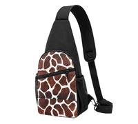 FUkker Borsa a tracolla, borsa a tracolla in diagonale borsa da viaggio per escursionismo borsa a tracolla borsa da giorno unisex,Design con motivo giraffa africana