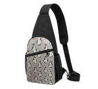 FUkker Borsa a tracolla, borsa a tracolla in diagonale borsa da viaggio per escursionismo borsa a tracolla borsa da giorno unisex,Pinguino Artico