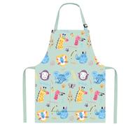 FUKPO Grembiule Cucina Bambino Bambina Ragazzo, Grembiule Pittura Cuoco Bambini Grembiuli Personalizzato Asilo Divertenti Poliestere Cotone(dai 2 ai 6 anni)