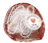 Fukugems Perline con Stretch Cord per Gioielli che fanno Perline di Pietra sciolte per DIY Energy Stone Healing Power Bracelet 8mm=96 pezzi e 1 rotolo cavo Clear Quartz 8mm