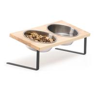 FUKUMARU 2 Pack Ciotole Per Cani e Gatti Rialzate, Ciotola Gatto Cane Doppia in