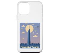 Fukuoka Tower Giappone Seaside Landmark, tramonto, baia di Hakata Custodia per iPhone 12 mini
