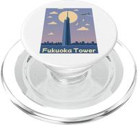 Fukuoka Tower Giappone Seaside Landmark, tramonto, baia di Hakata PopSockets PopGrip per MagSafe