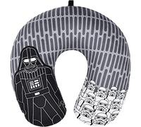 FUL Concept One Disney Star Wars Cuscino da viaggio per aereo, auto e ufficio, comodo e traspirante, grigio, taglia unica, Darth Vader/Stormtrooper