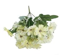 Fulan Bouquet di 15 fiori di crisantemo in seta realistica per bouquet da sposa, decorazione per la casa, centrotavola, vaso, composizioni fotografiche editoriali (A)