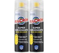 FULCRON 2029 Super Sgrassante Base Solvente 500 ml, Sgrassatore Pronto all'Uso, Detergente ad Alta Concentrazione, Prestazioni Professionali, Adatto ai piani di pulizia HACCP (Confezione da 2)