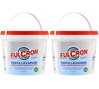 FULCRON 8208 Pasta Lavamani 5 L, Pasta Lavamani Igienizzante e Emolliente, Potere pulente e sgrassante, Ideale Anche per eliminare Lo Sporco Difficile, Uso Industriale, Bianco (Confezione da 2)
