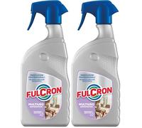 FULCRON Detergente Multiuso Antistatico, Elimina Polvere, Macchie e Impronte, Crea una Barriera Protettiva, Senza Risciacquo, Fragranza Marina, 750 ml (Confezione da 2)
