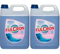 FULCRON Detergente Neutro Pavimenti Profumati, Detersivo Pavimenti Profumato ad Asciugatura Rapida, Senza Risciacquo, Profumo Brezza Marina, 5L (Confezione da 2)