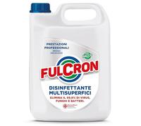 FULCRON Disinfettante Multisuperfici, Detergente Inodore, Elimina il 99,9% di Virus, Funghi e Batteri, 5 Litri