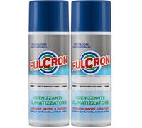 FULCRON Igienizzante Climatizzatori 400 ml, Formula base Alcool, Rimuovere Germi e Batteri, Elimina Cattivi Odori, Fragranza Profuma Ambiente, Idoneo HACCP (Confezione da 2)