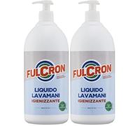 Fulcron Liquido Lavamani 1 Lt, Sapone Liquido Lavamani Sgrassante E Detergente, Alto Potere Pulente, Ideale Anche Per Eliminare Lo Sporco Difficile, Sapone Lavamani Delicato, Uso Industriale, Incolore